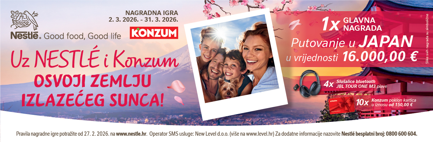 Uz NESTLÉ i Konzum osvoji zemlju izlazećeg sunca!