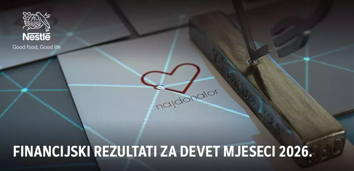 Nestlé objavio rezultate za devet mjeseci 2026.