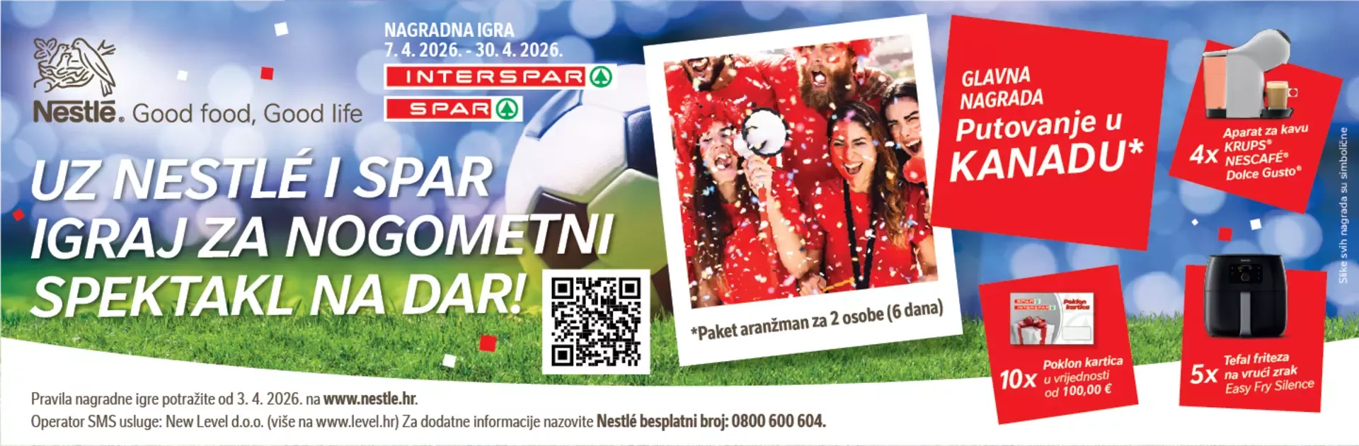 Uz Nestlé i Spar igraj za nogometni spektakl na dar!