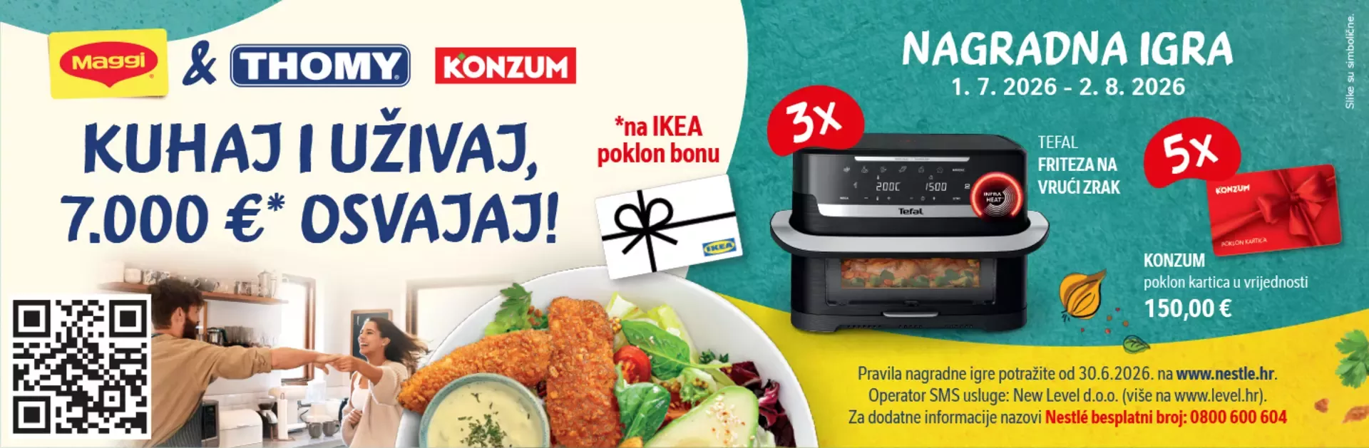 THOMY I MAGGI NAGRADNA IGRA U KONZUMU: KUHAJ I UŽIVAJ, 7.000 € OSVAJAJ!