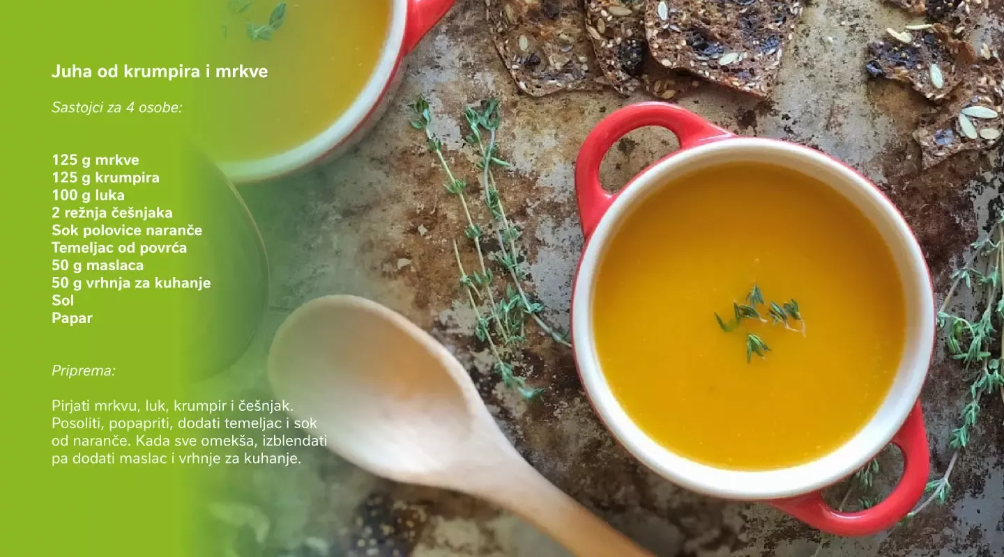Recept za Juha od krumpira i mrkve