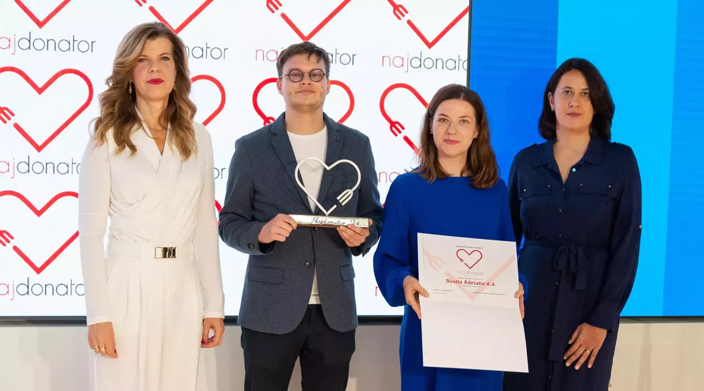 Nestlé dobio priznanje Najdonator jer predvodi u borbi protiv bacanja hrane