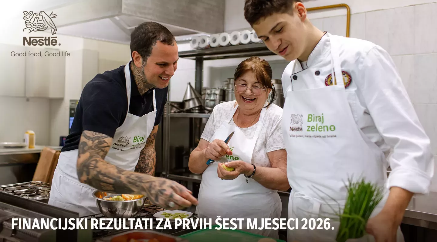 Nestlé objavio rezultate za prvih šest mjeseci 2026.: realizacija strategije pokreće RIG