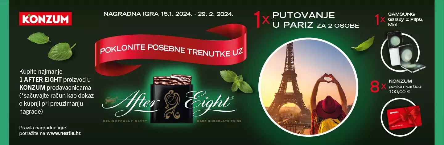 Informacije o nagradnoj igri Poklonite posebne trenutke uz After Eight