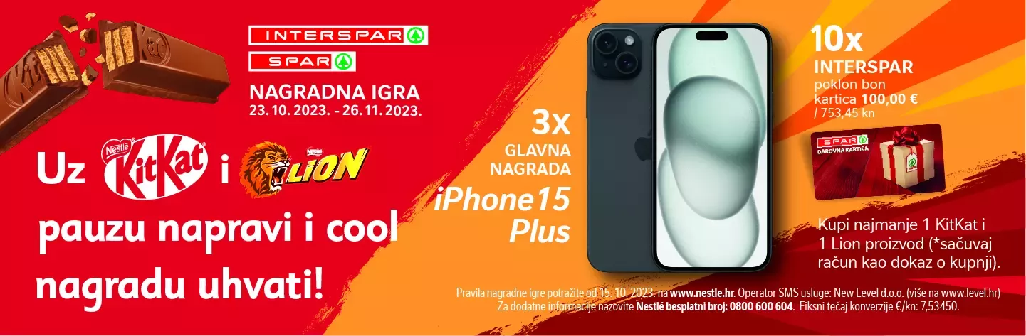 Nagradna igra Kit Kat i Lion