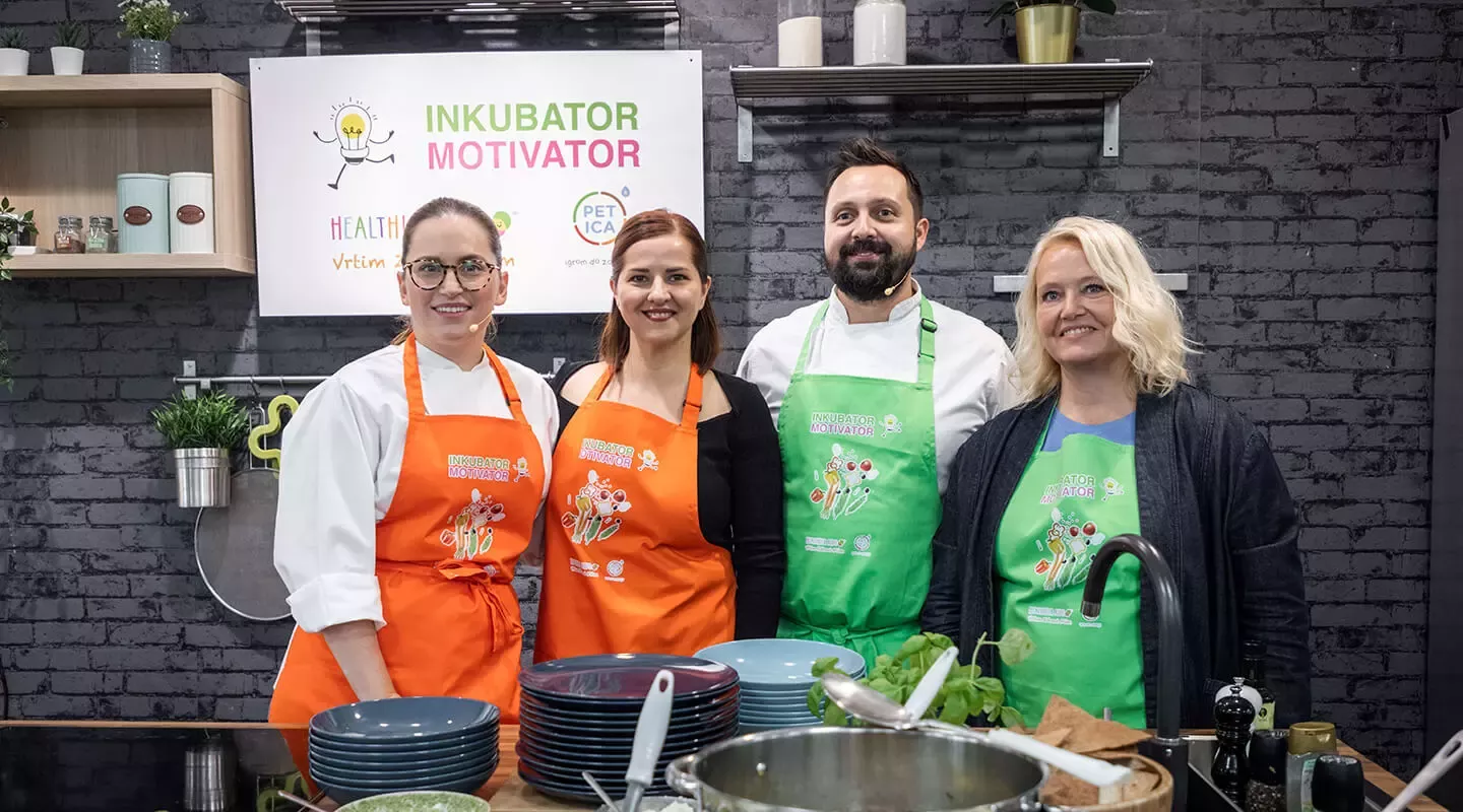Nutricionistica tvrtke Nestlé Koraljka Novina Brkić u društvu chefova na kulinarskom showu