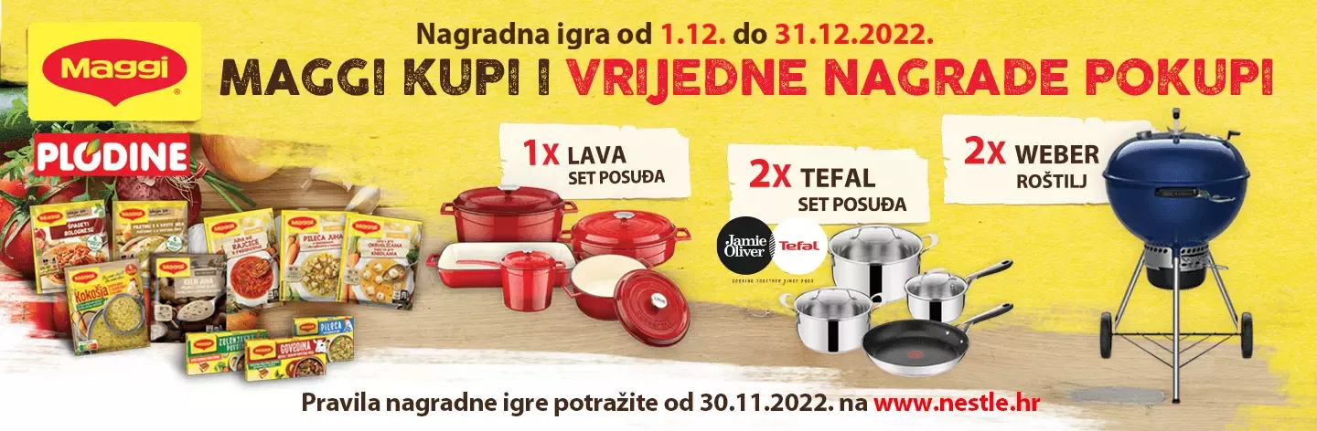 Nagradna igra „MAGGI KUPI I VRIJEDNE NAGRADE POKUPI“